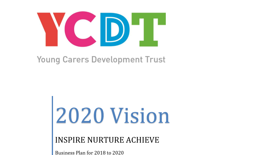 Front cover of new YCDT Business Plan