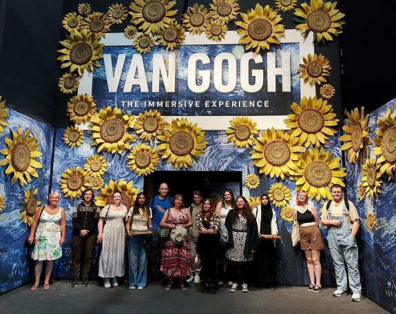 Young Carers at the Van Gogh Exhibit, Bristol