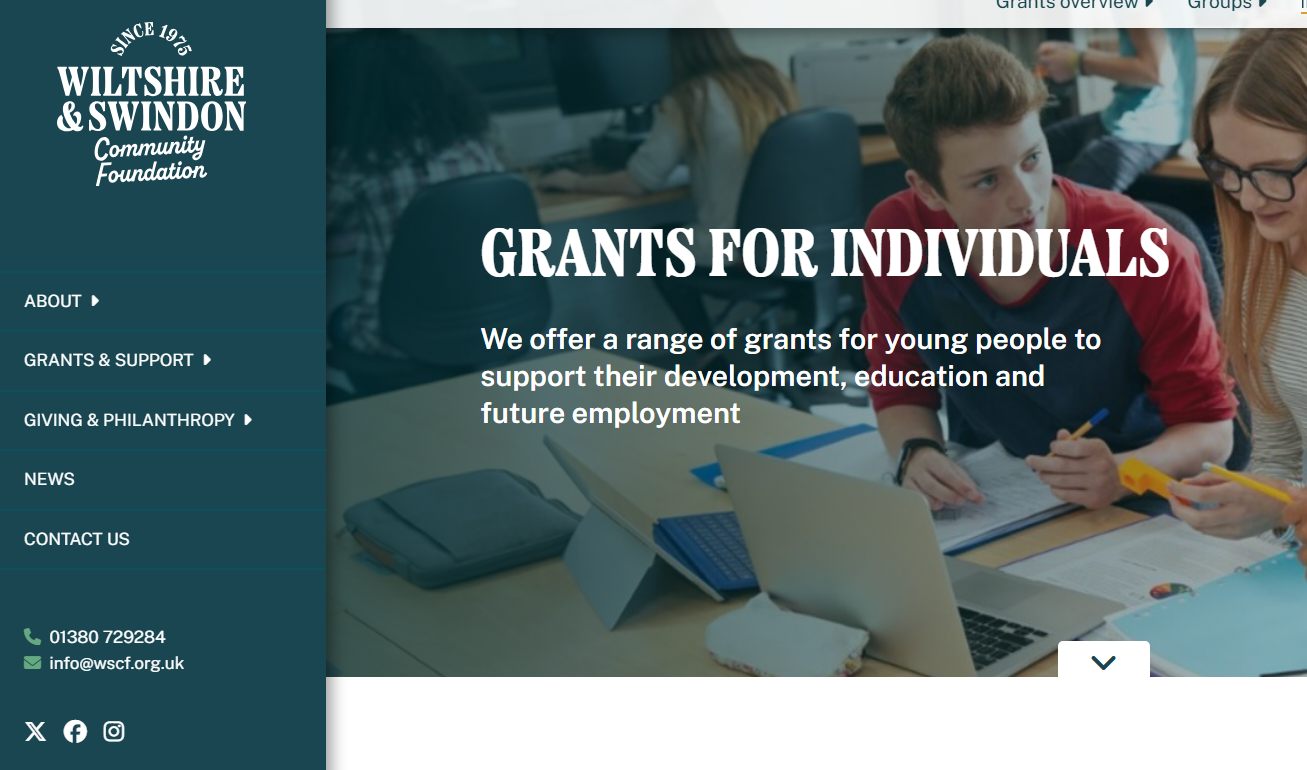 Local grants for young people (Wiltshire & Swindon)